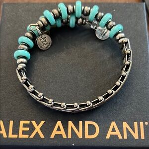 Alex and Ani Turquoise Beaded Bracelet